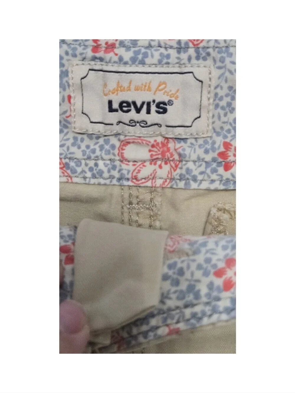 Levi's Utility Mid Rise Pockets Nuetral Lightweight Summer Size 4